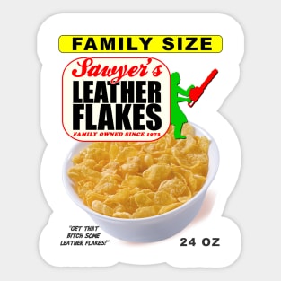 Leather Flakes Cereal Sticker
